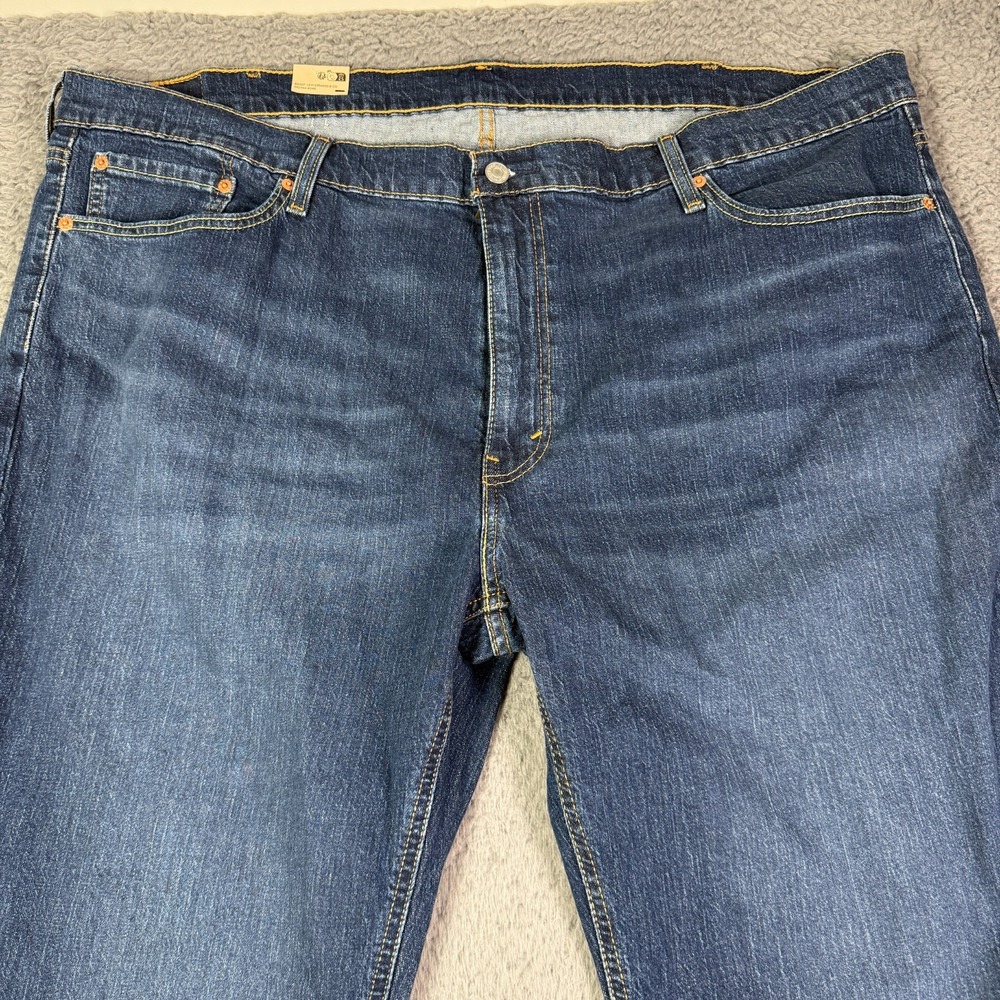 NEW Levi's 541 Athletic Fit Jeans Men's Big & Tall 48x30 Blue Denim Stretch - Picture 2 of 10